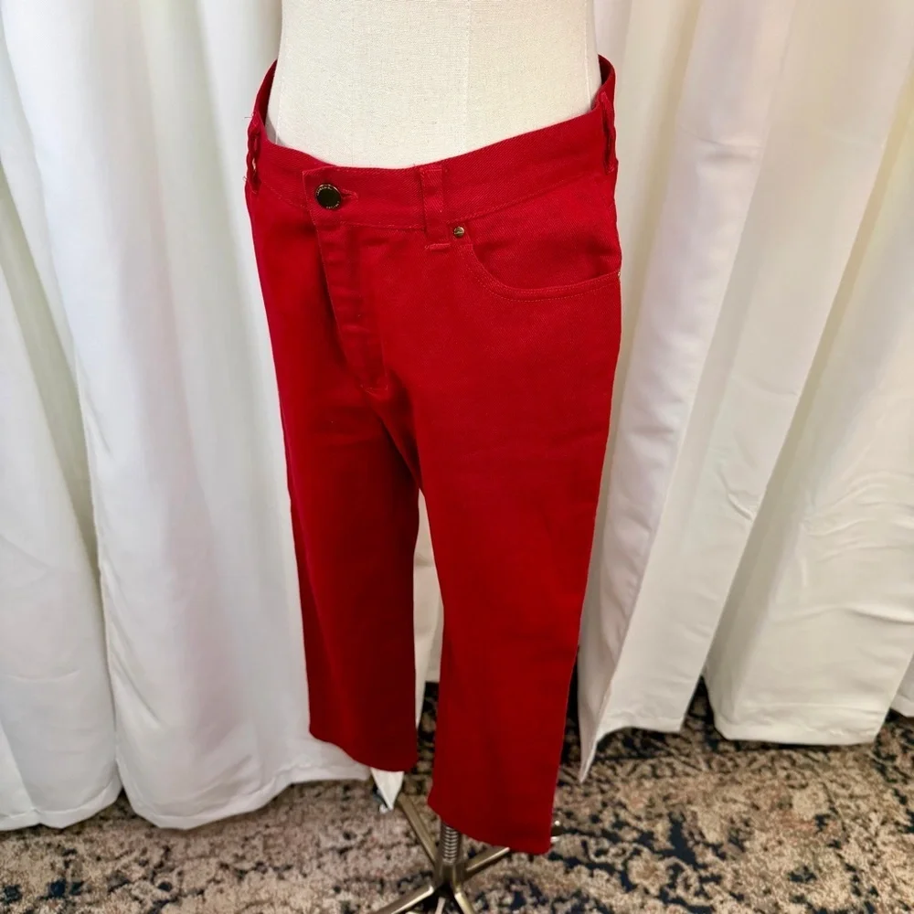 Lauren Ralph Lauren - Lauren Jeans Co. Bright Red Straight Leg Jeans Vintage 8P